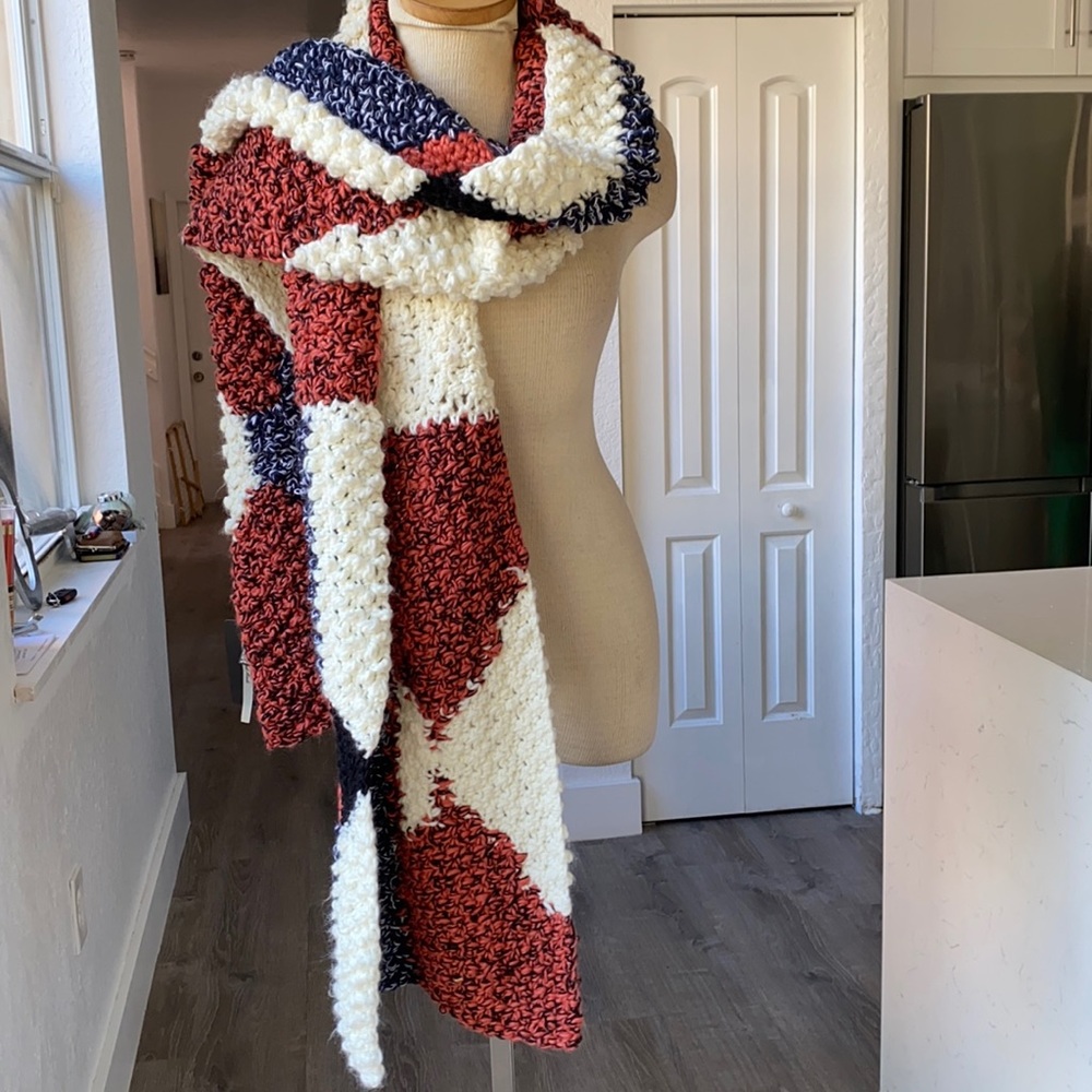 Chunky very long scarf Zara